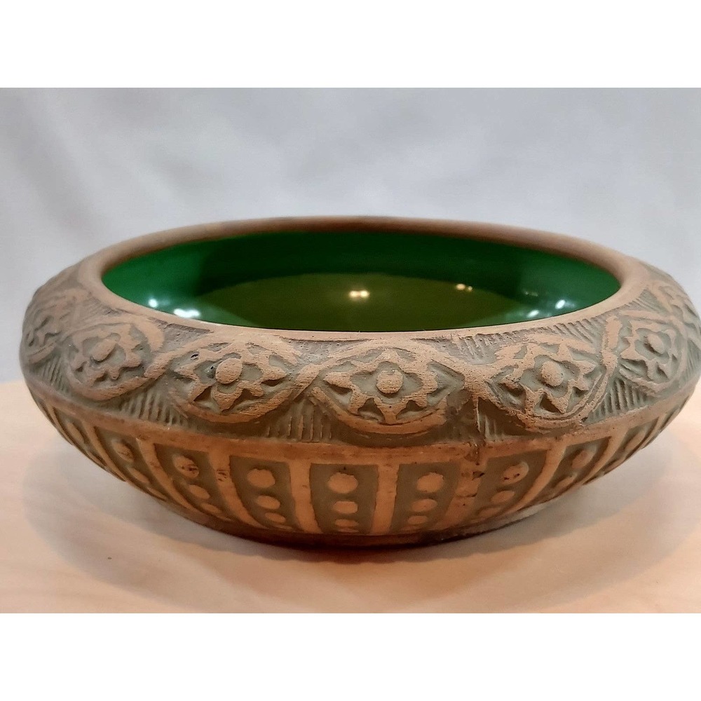 Antique Red Wing Pottery Glazed Planter Bowl